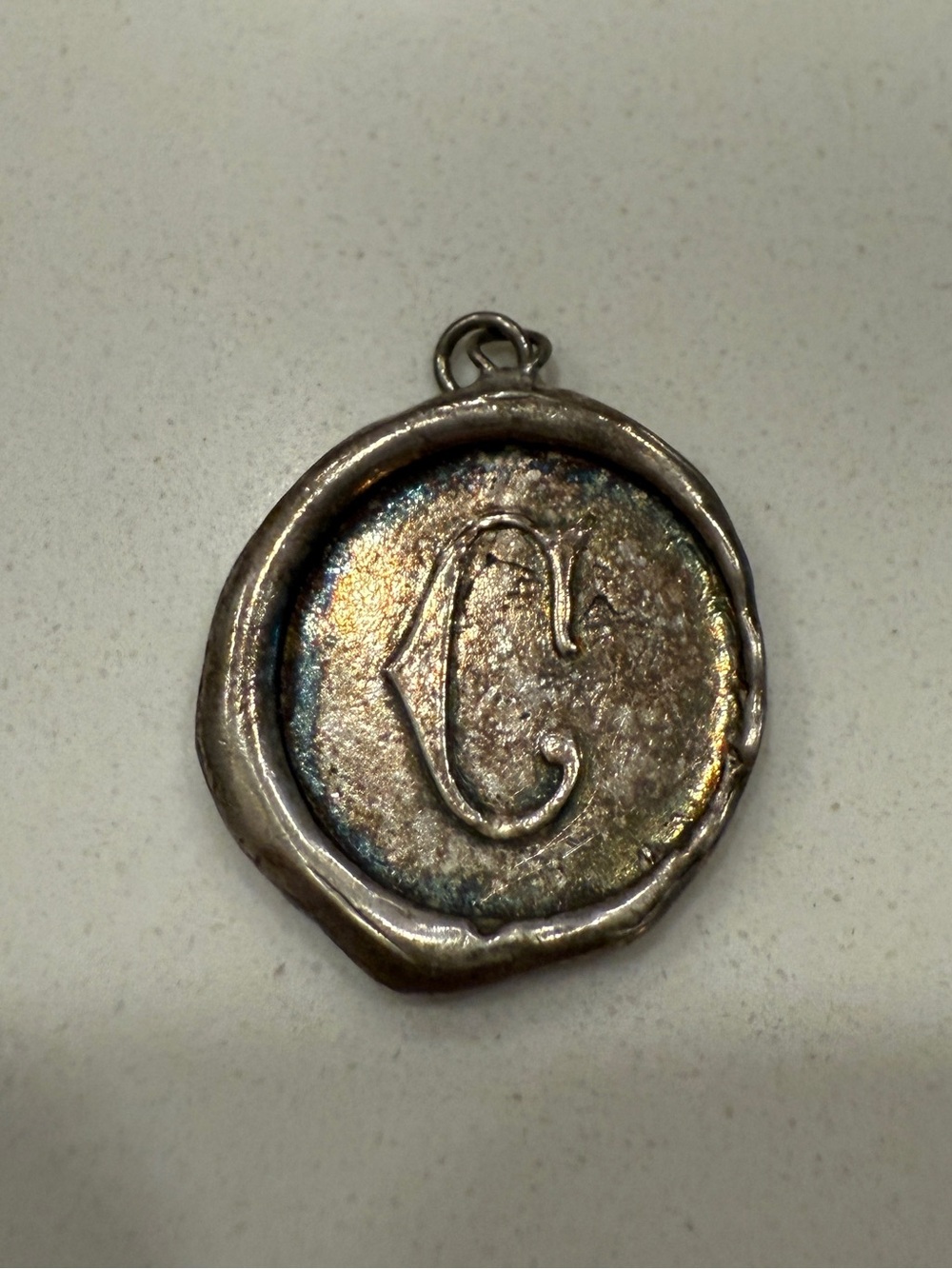 “C” Sterling 925 Pendant - Picture 1 of 4